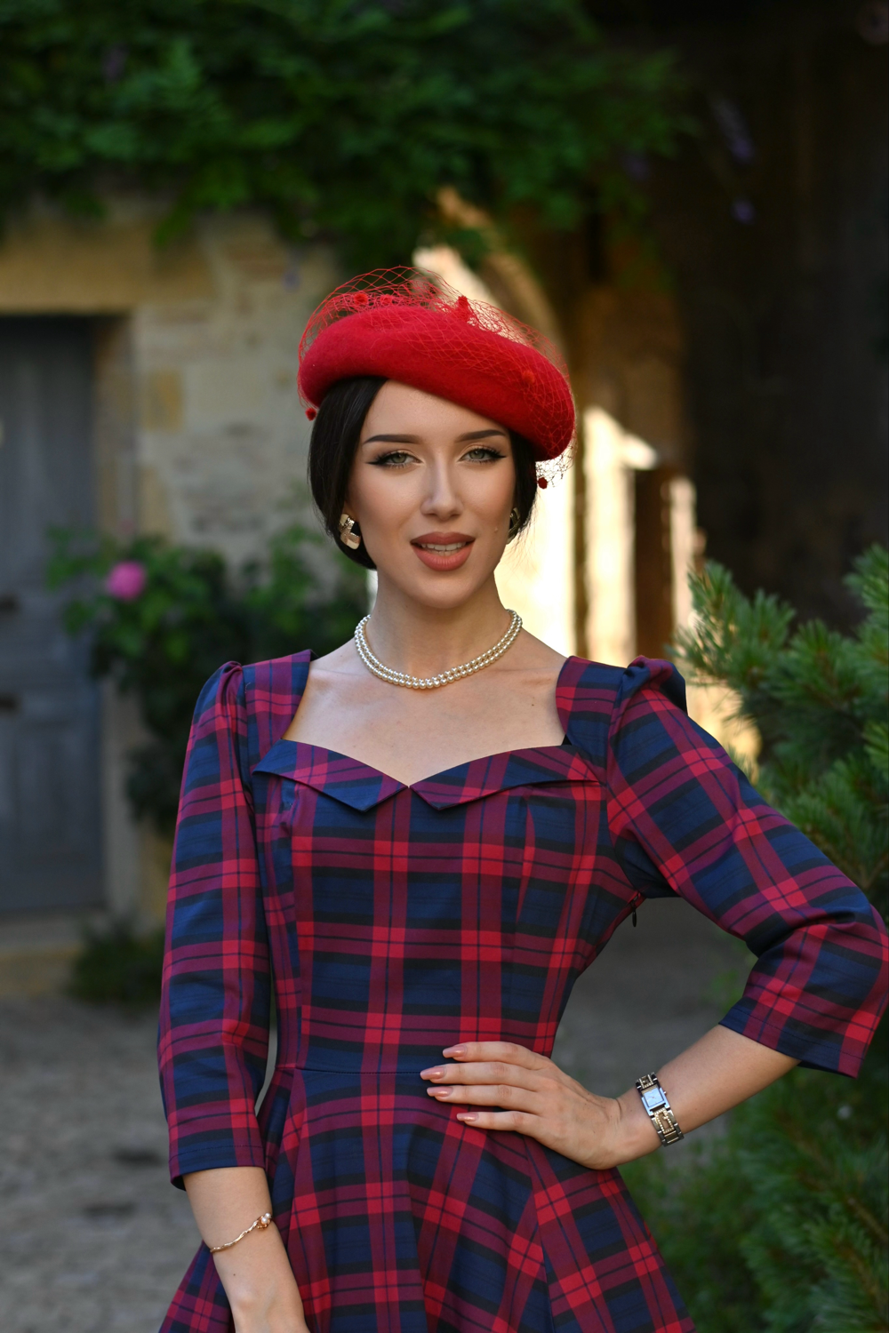Margot Tartan Swing Dress